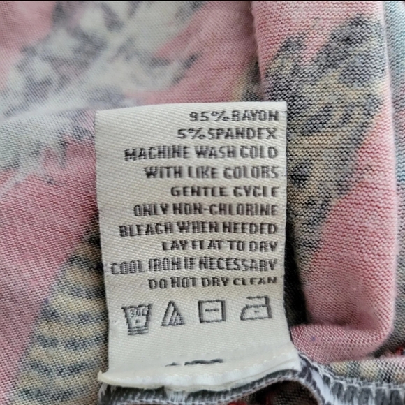 American Rag Feather Pattern Hoodie Shirt Soft Stretchy BOHO  Size 1X - Picture 2 of 9